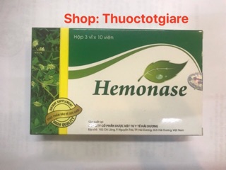 Hemonase - Nhuận tràng , Trĩ