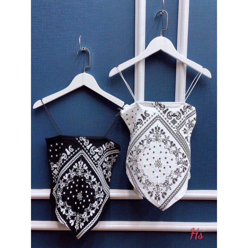 Áo 2 Dây Thun Nữ Thổ Cẩm So Hot 🦋 Áo Yếm Nữ Thổ Cẩm Hai Màu Siêu Xinh | BigBuy360 - bigbuy360.vn