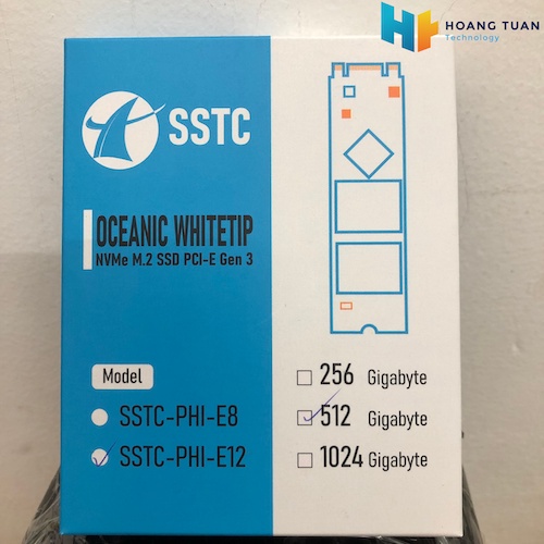 Ổ cứng SSD 512G SSTC Oceanic Whitetip M.2 NVMe PCIe Gen3x4
