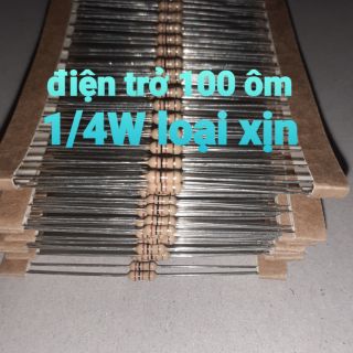 50 điện trở 100 ohm 1/4W loại xịn