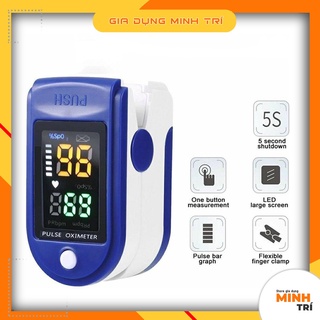 Máy đo spo2, máy đo nồng độ oxy trong máu và đo nhịp tim cầm tay nhanh chóng tiện lợi