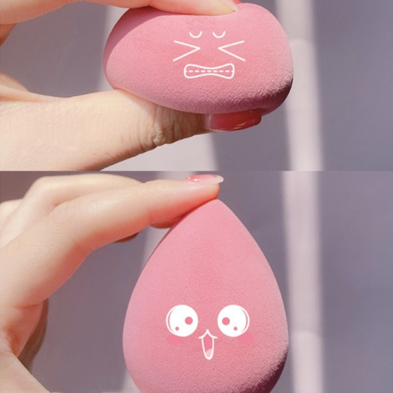 [Hàng mới về] Set 4 Mút Trang Điểm Hình Trứng / Khô / Ướt Mềm Mại