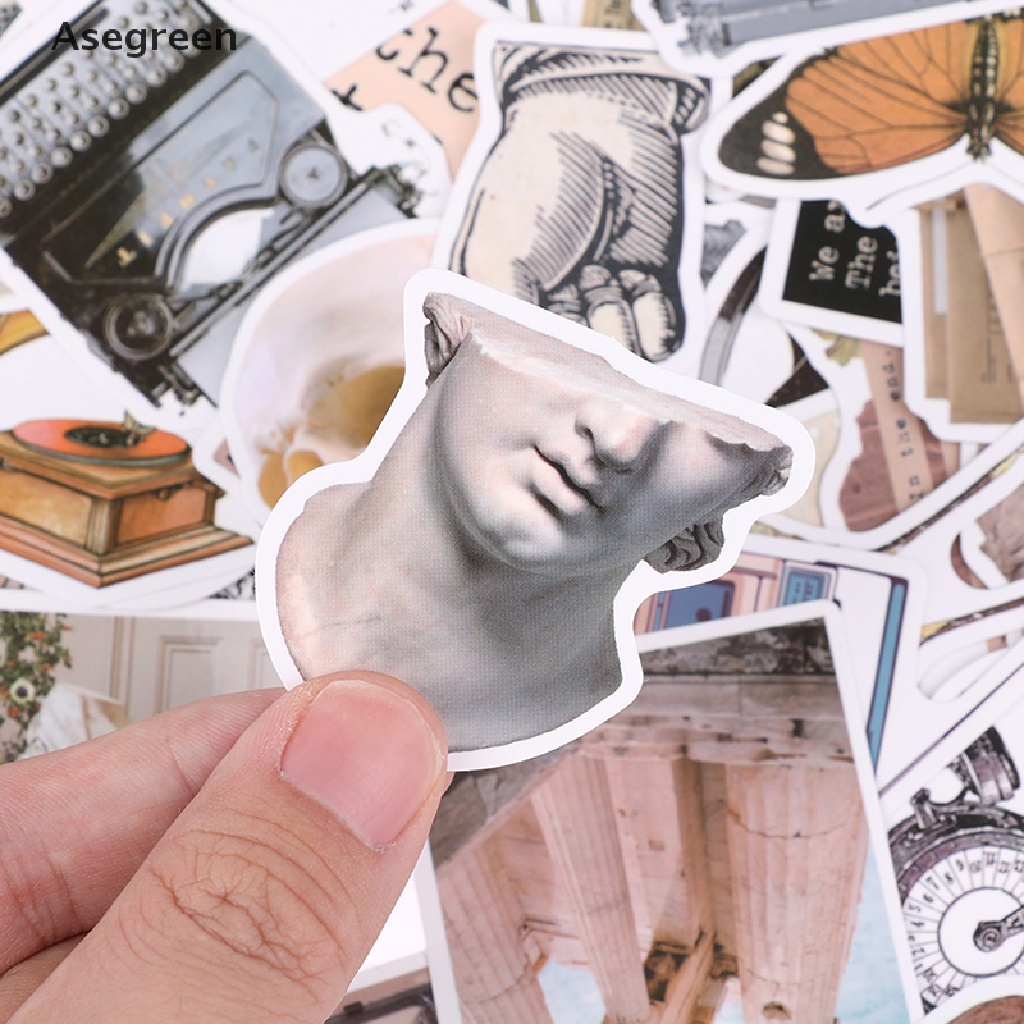 Bộ 50 Miếng Dán Hình Graffiti Hoạt Hình Nghệ Thuật Cổ Điển Trang Trí Laptop / Điện Thoại / Xe Hơi