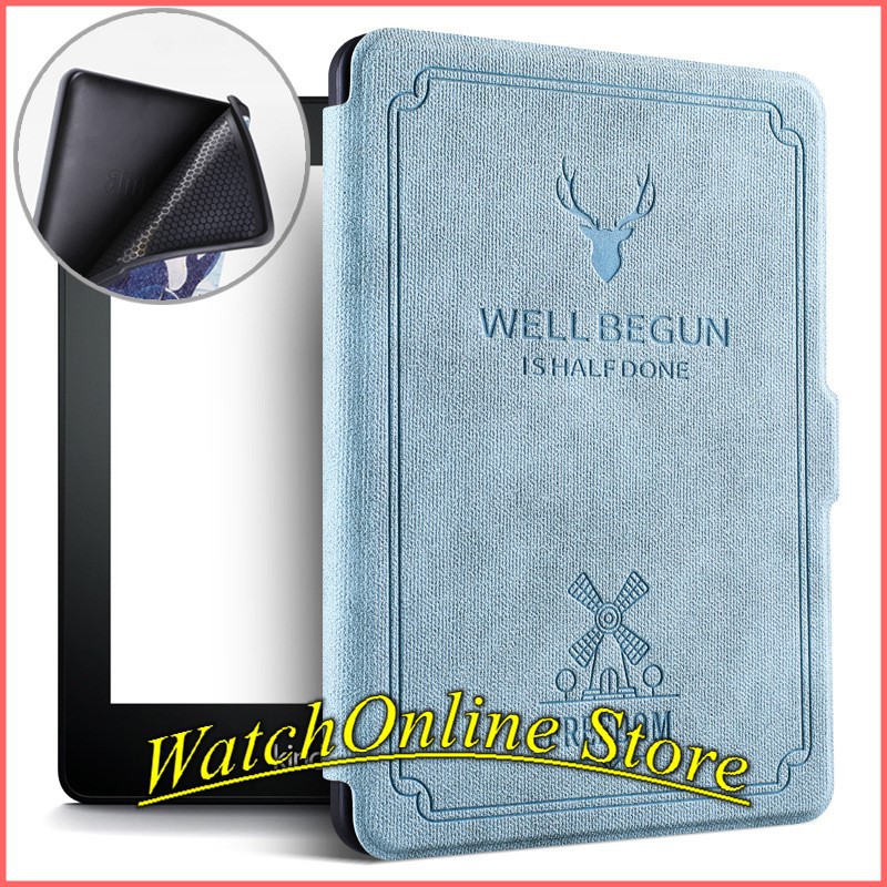 Bao da Kindle Paperwhite 1/2/3/4 ,Kindle Paperwhite 5 Kindle Basis 2019 ,  Kindle Basis  họa tiết Hươu nai