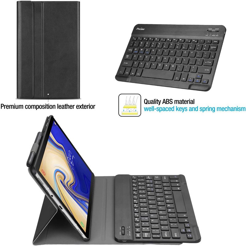 Ốp Bàn Phím Không Dây Cho S4 S5e S6 S7 S7 FE A7 A7 Lite S6 Lite 10.4 A8 Vỏ Bàn Phím Bluetooth Cho Samsung Galaxy Tab A 8.0 10.1 10.5