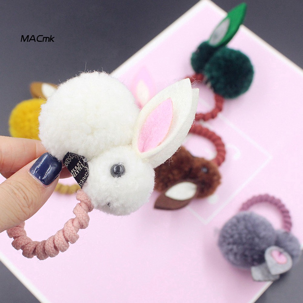 Dây Cột Tóc Co Giãn Hình Thỏ Phục Sinh 3d