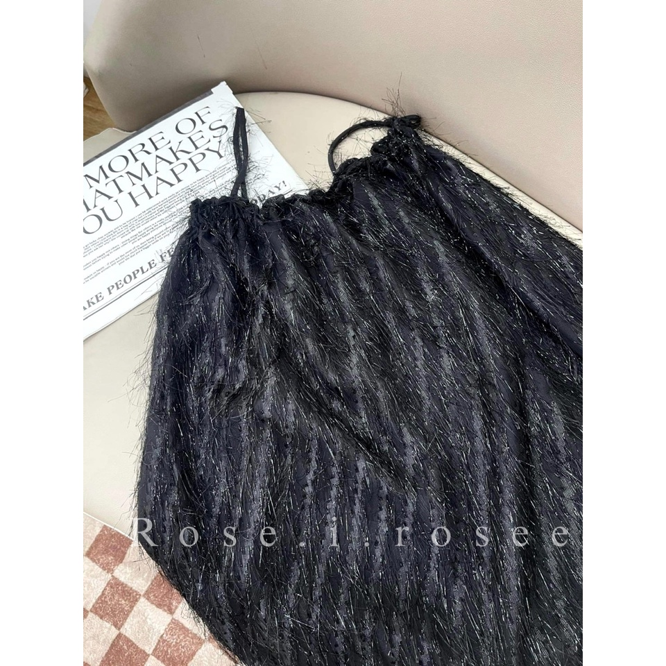 Đầm 2 dây lấp lánh