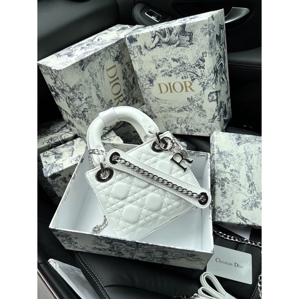 Túi dior lady 3 ô size 17 FULL BOX