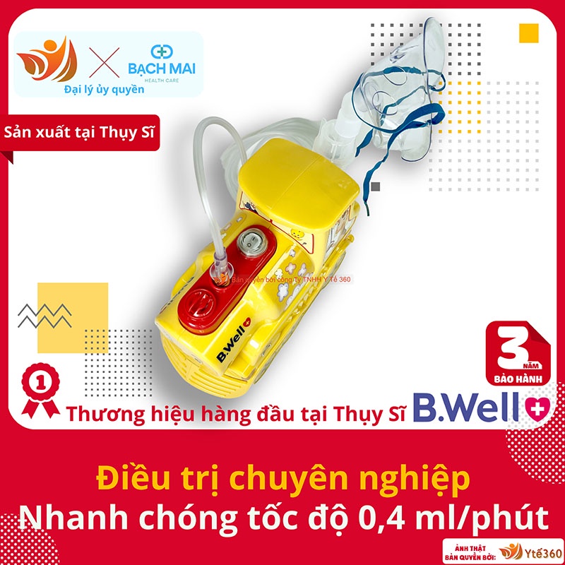 Máy khí dung xông mũi họng b well pro 115 sản xuất tại thụy sĩ bảo hành 3 - ảnh sản phẩm 7