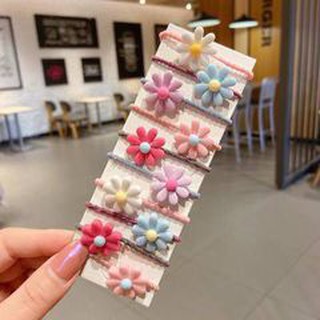 Vỉ 10 Dây Buộc Tóc Cho Bé Gái Siêu Cute