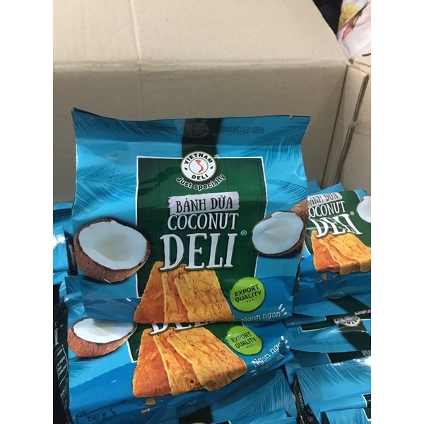 Bánh dừa nướng Deli loại 180gram( đậu phông 170gram)