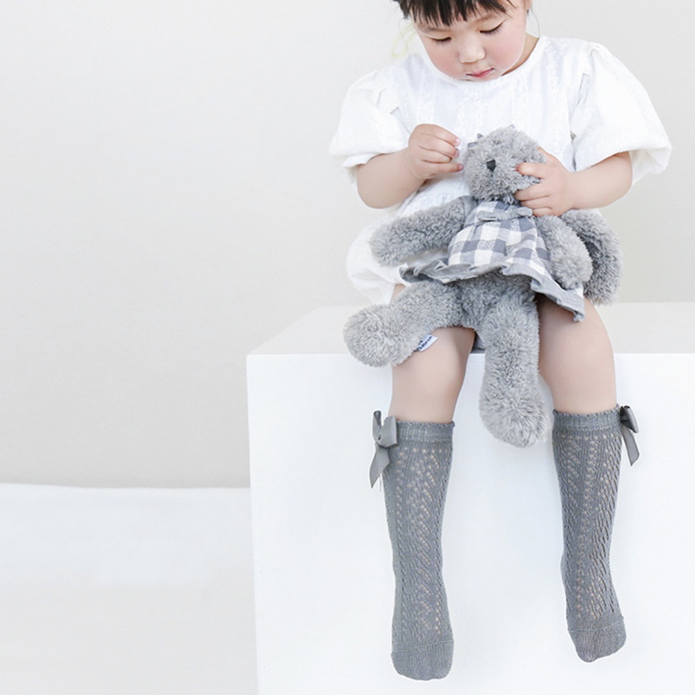 Vớ Mỏng Đính Nơ To Kiểu Công Chúa Dễ Thương Cho Bé Gái Từ L-3-5 Tuổi