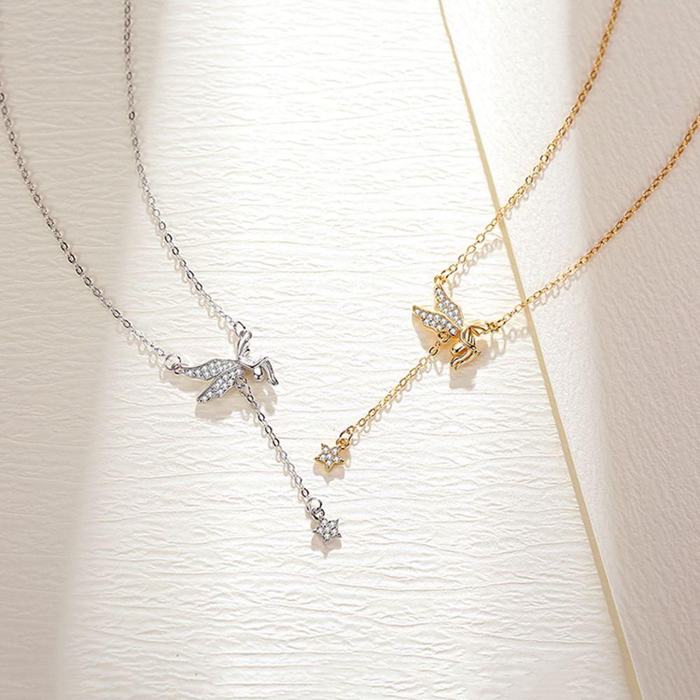 Vòng cổ Mặt Ngôi Sao Thiên Thần Phong Cách Hàn Quốc Sang Trọng