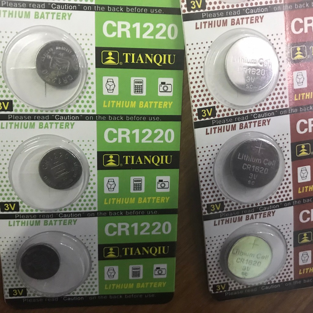 Combo 2 Pin cúc CMOS CR1632, CR1616, CR1620, CR1220, CR2023, CR2025, CR2016 lithium 3V - Pin máy tính bỏ túi