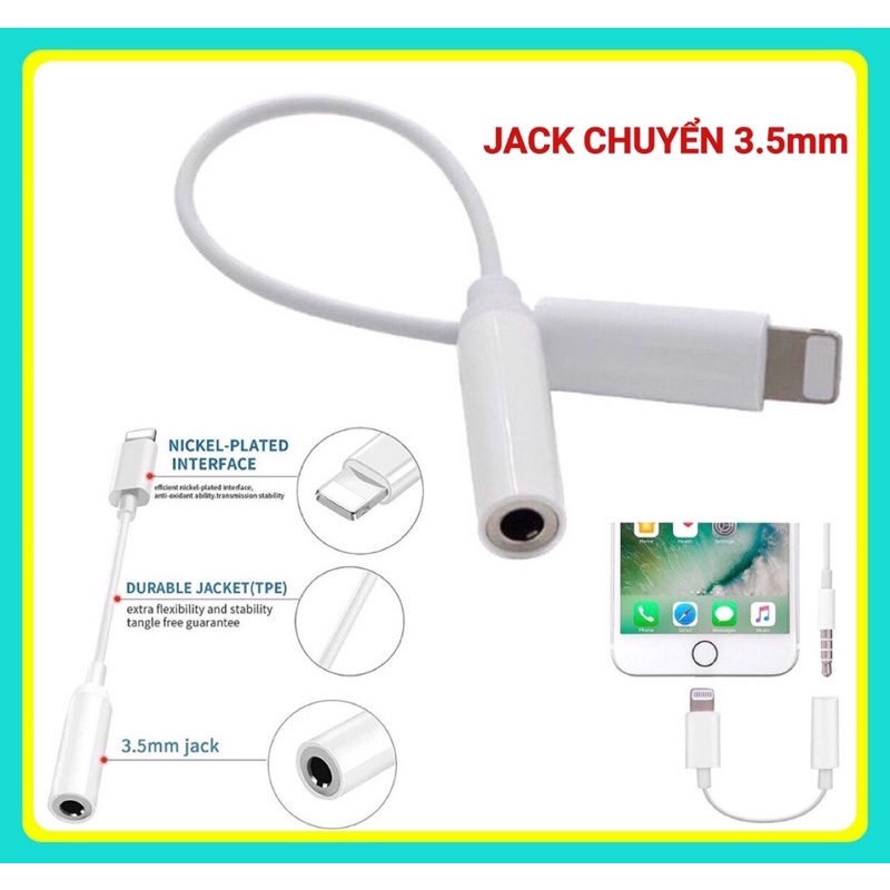 [ BẢO HÀNH 3 THÁNG 1 ĐỔI 1 ] Jack Chuyển Đổi Tai Nghe IPhone Zin Bóc Máy - IP 7/ 8/ X/ 11/ 12/ 13 Chính Hãng