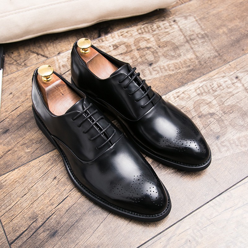 Oxford leather shoes simple design for men