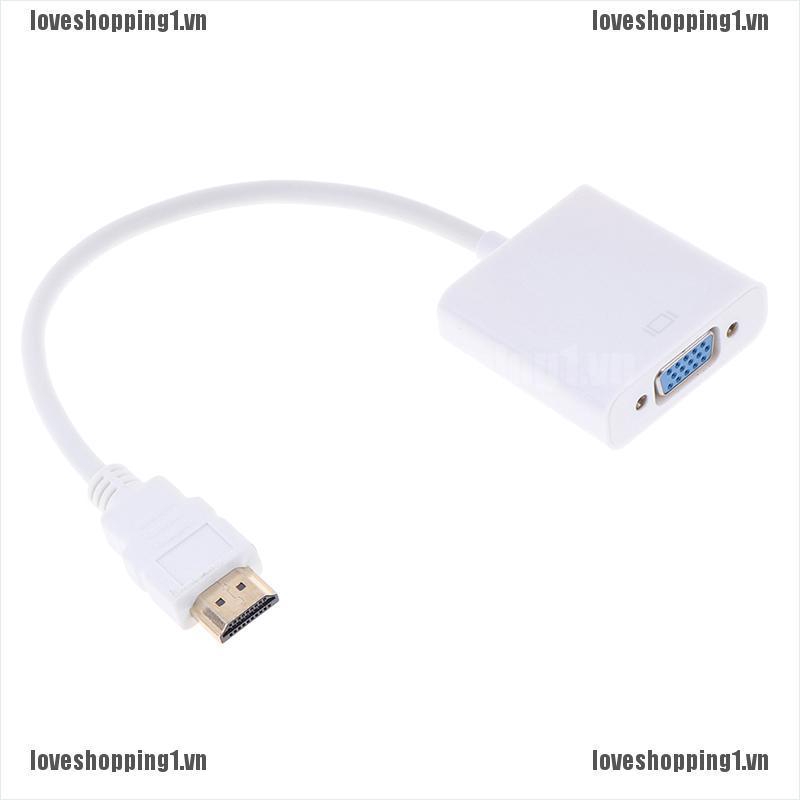 Đầu Chuyển Đổi Từ HDMI Sang VGA HD 1080P Màu Trắng | BigBuy360 - bigbuy360.vn