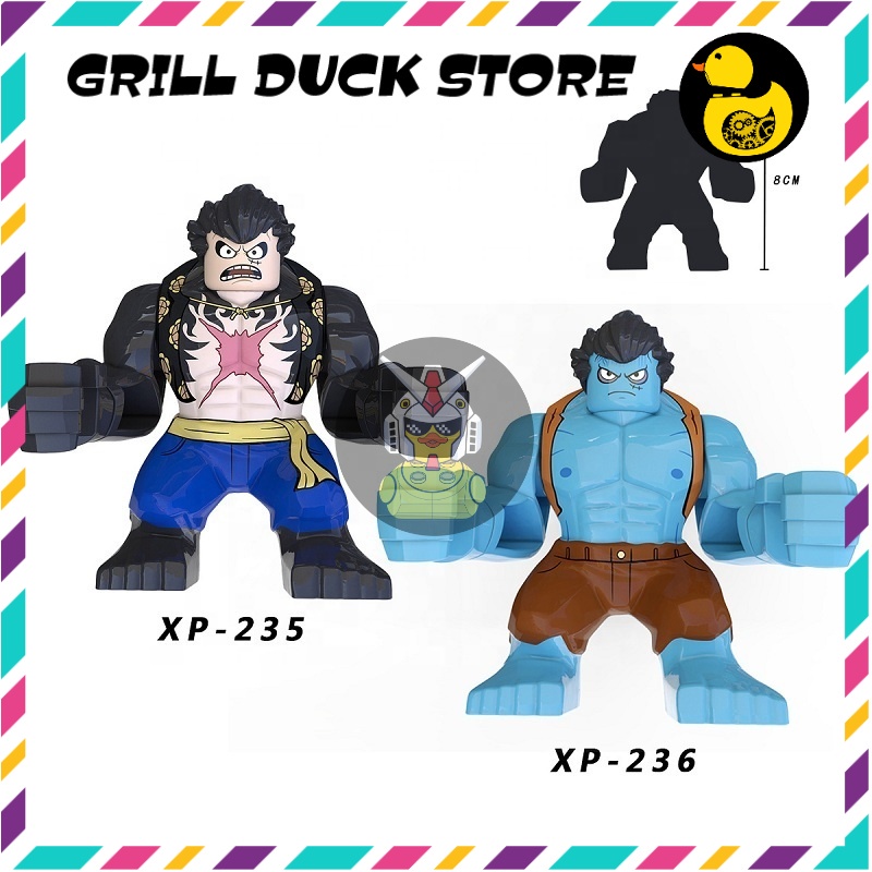 KT1013 KT1008 XP036 XP235 XP236 XP119 XP120  Mô Hình One Piece Đồ Chơi Xếp Hình Nhân Vật Luffy Zoro Ace