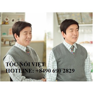 Tóc giả nam trung niên, tóc giả cao cấp