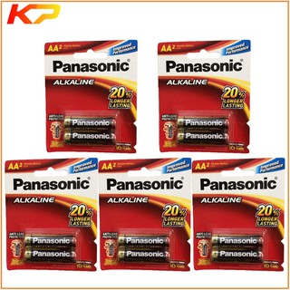 10 vỉ pin panasonic AA alkaline ( vỉ 2 viên )