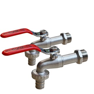 Combo 2 vòi vườn đồng tay inox Zento ZT706