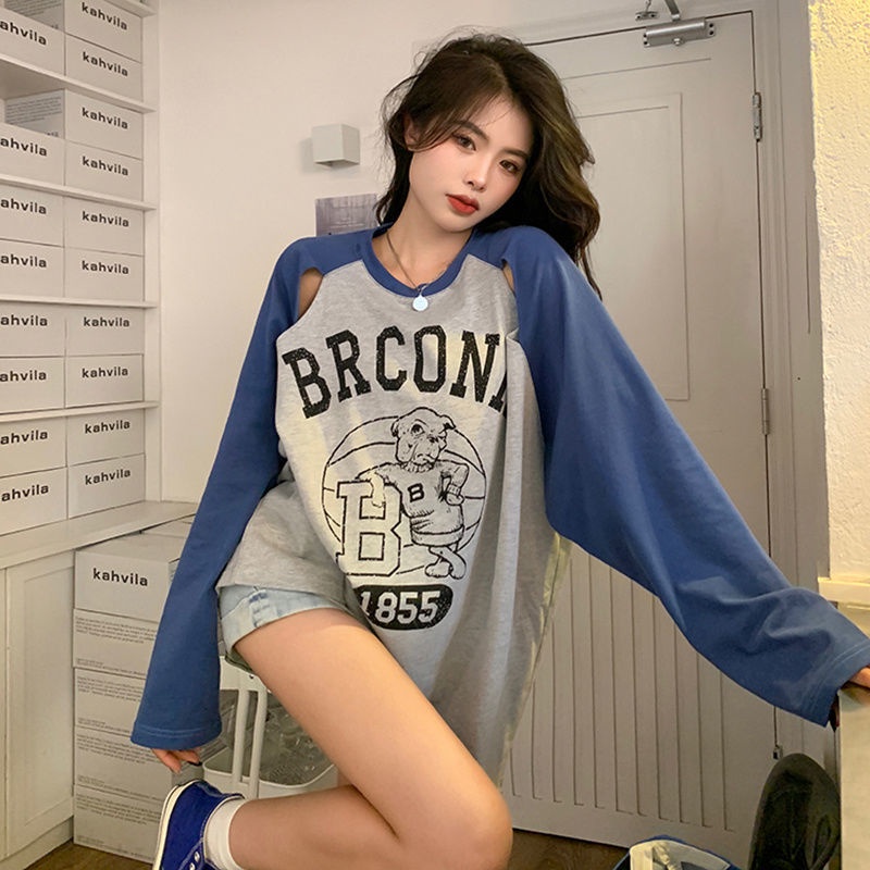 Áo Sơ Mi Chống Nắng Tay Dài Dáng Rộng Rách Cá Tính Cho Nữ