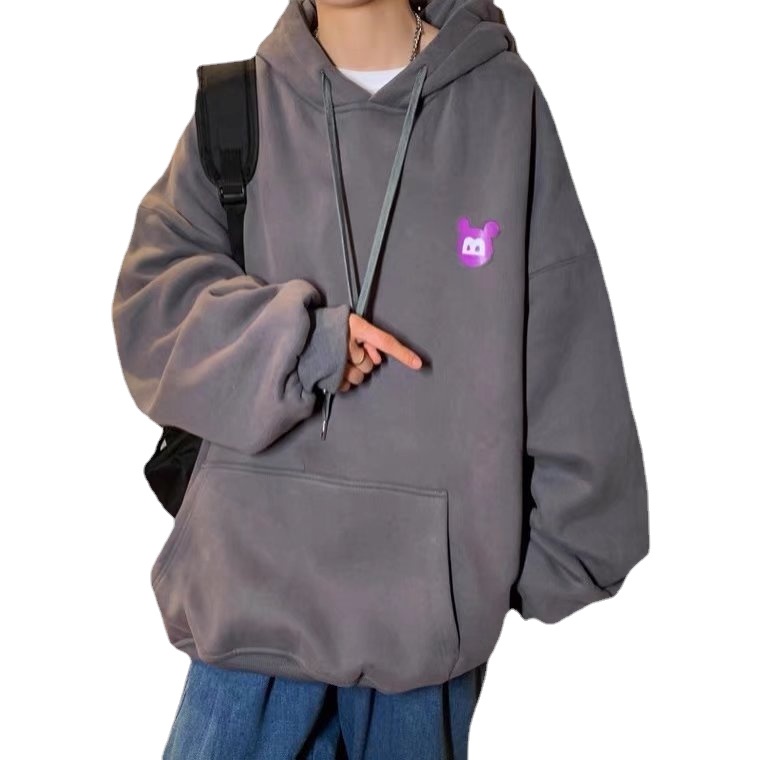 Áo hoodie Thể Thao Dáng Rộng In Chữ Phong Cách Hip Hop Đường Phố Mùa Đông Cho Nam Cỡ Lớn M-5XL