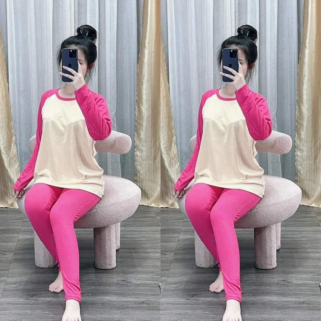 sét bộ gân dài tay phối màu