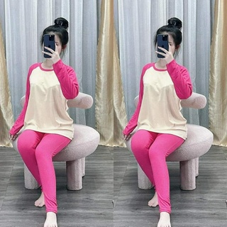 sét bộ gân dài tay phối màu