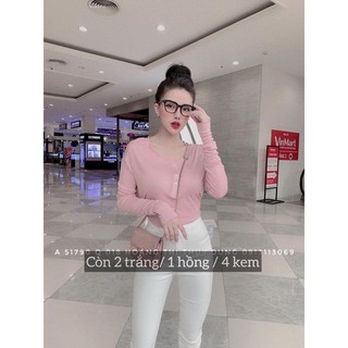 Áo Thun Giấy Dài Tay Cúc ngực