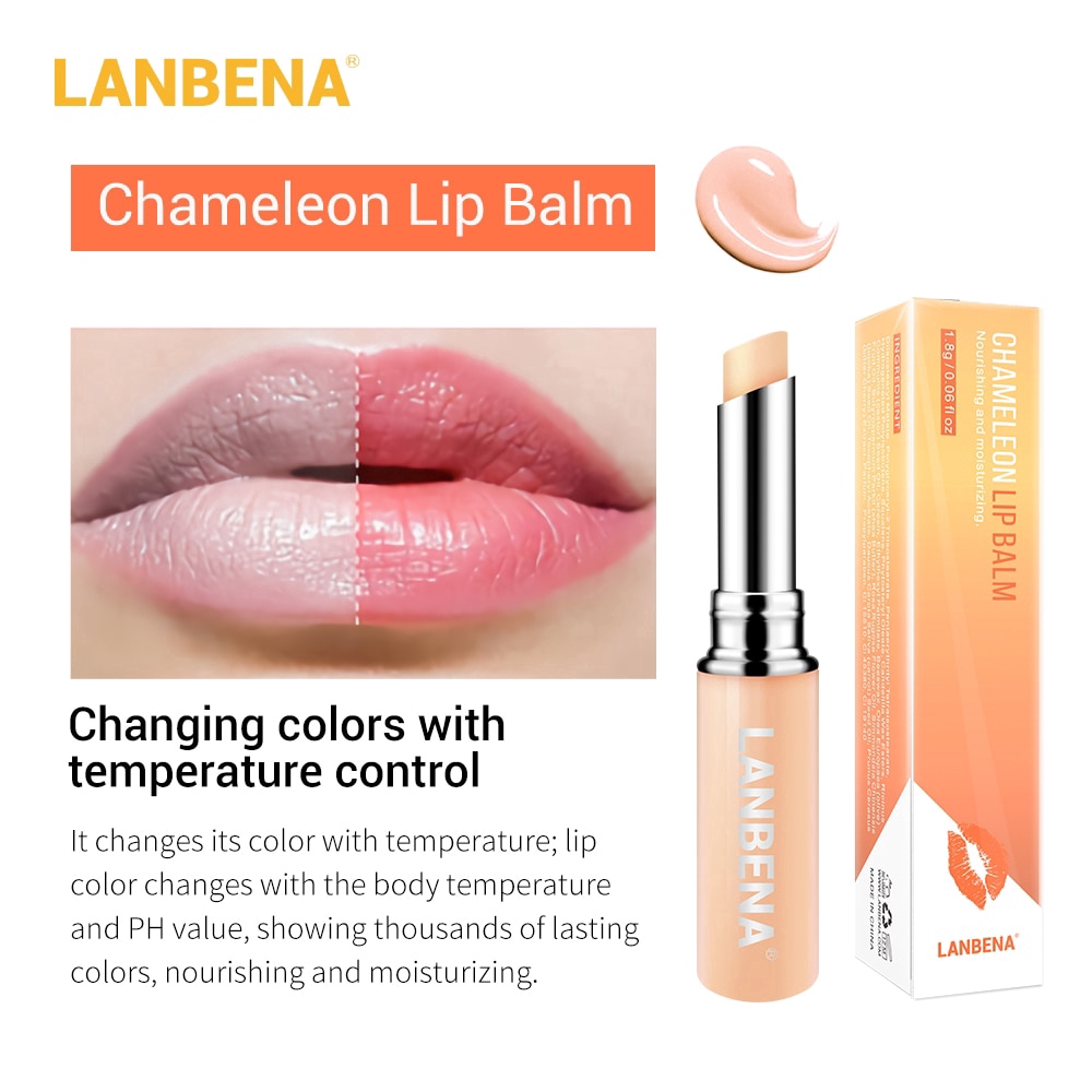 Son Dưỡng Môi Chiết Xuất Từ Acid Hyaluronic Đổi Màu Hoa Hồng LANBENA 1.8g | BigBuy360 - bigbuy360.vn