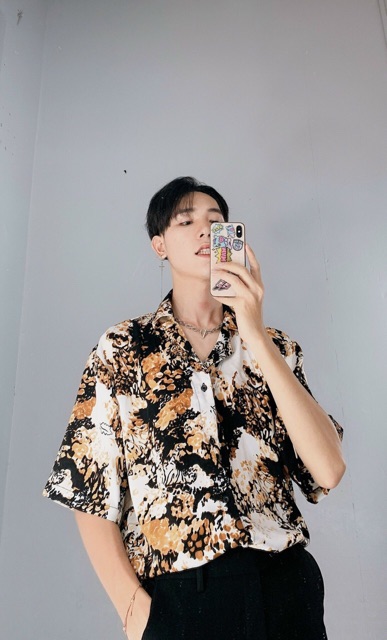 Áo Sơ mi Nam Loang cộc tay HQ Hoạ tiết Siêu Hot Tiktok | BigBuy360 - bigbuy360.vn