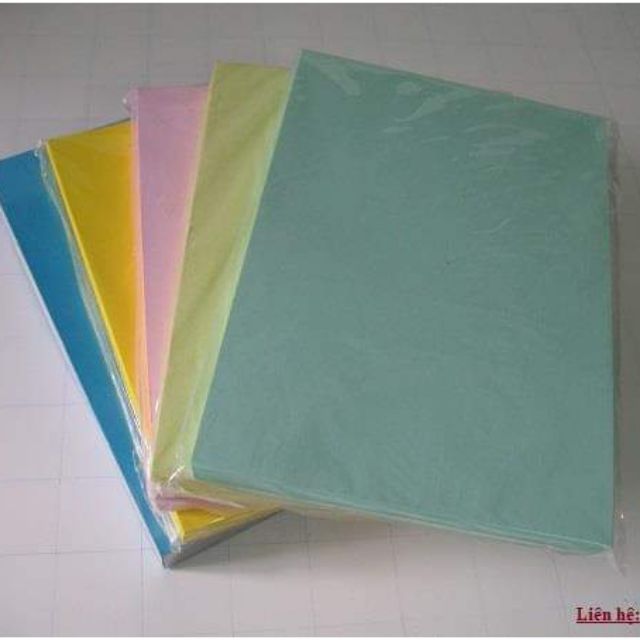 100 tờ bìa A4 đóng sách giấy dầy DL100gms