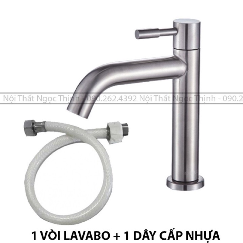 vòi lavabo lạnh SENTANO STN-601 (18CM) Vòi rửa mặt 1 đường nước inox 304 cao cấp