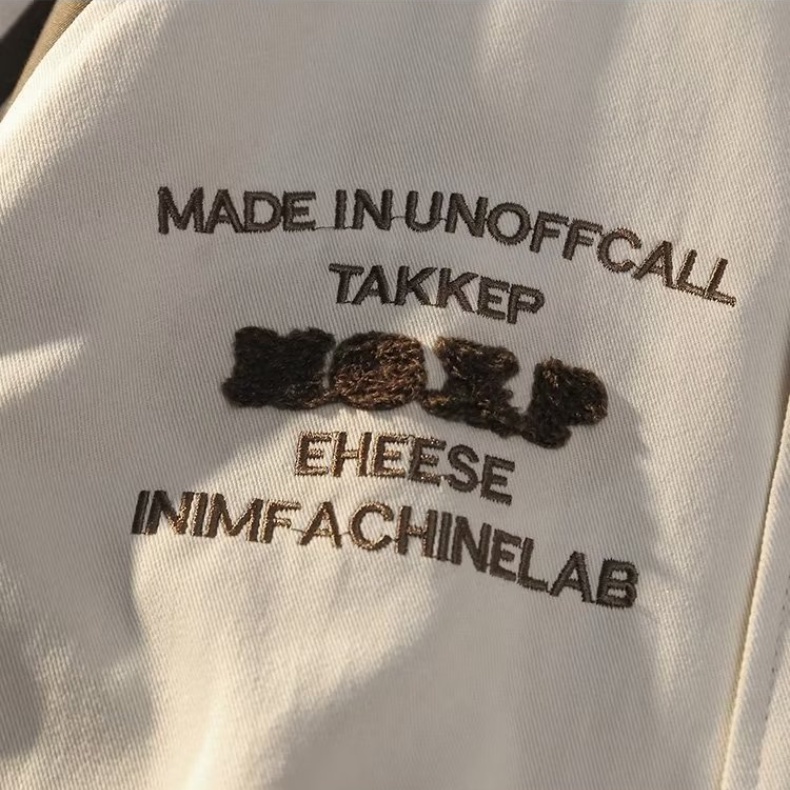 Áo khoác nam phong cách Hàn Quốc Chữ thêu nam nữ áo khoác bóng chày thời trang hai lớp áo khoác nữ thường xuyên chất lượng cao áo khoác ném bom bóng chày