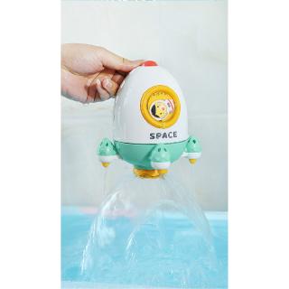 Toy while bathing swirling water rocket for babies
