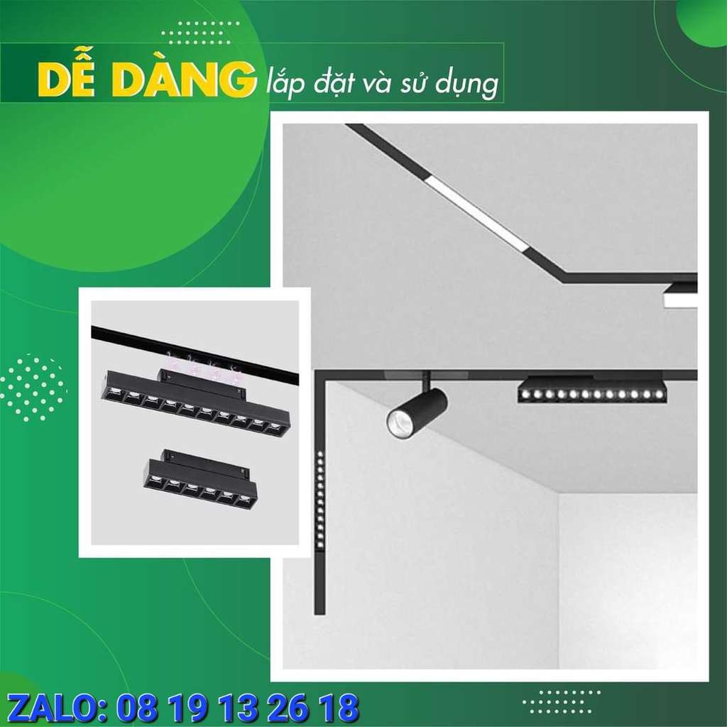 Đèn led Ray Nam Châm CHIẾU RỌI KINGLED TQA 6W, 12W, 18W âm trần