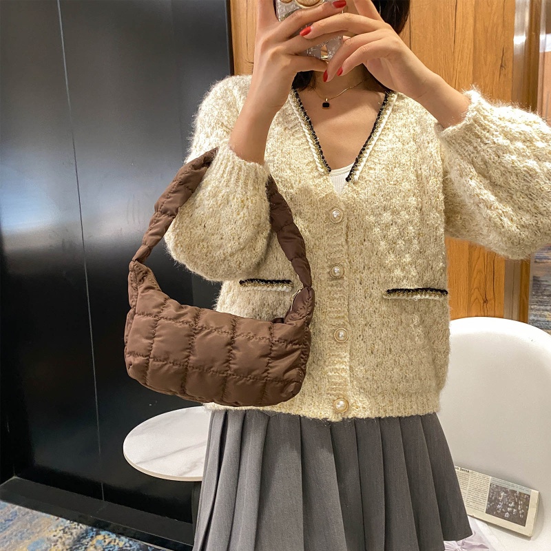 Túi Đeo Vai Nữ Thêu Hình Thoi Phong Cách Hàn Quốc JP5