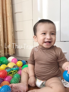 Minky minky áo giữ nhiệt (ảnh thật) cổ 3p