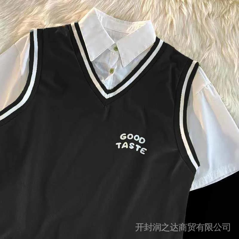 Set áo thun polo phối quần short màu xanh lá in hình gấu phong cách Hàn Quốc cao cấp Mùa Hè Cho Nữ