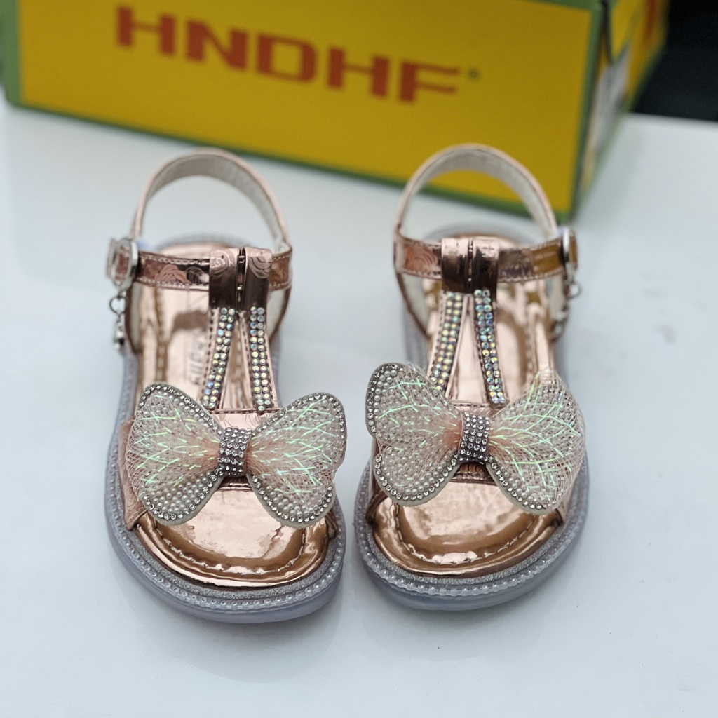 Sandal bé gái- Dép cho bé gái nơ xinh ảnh thật shop chụp mã 0822