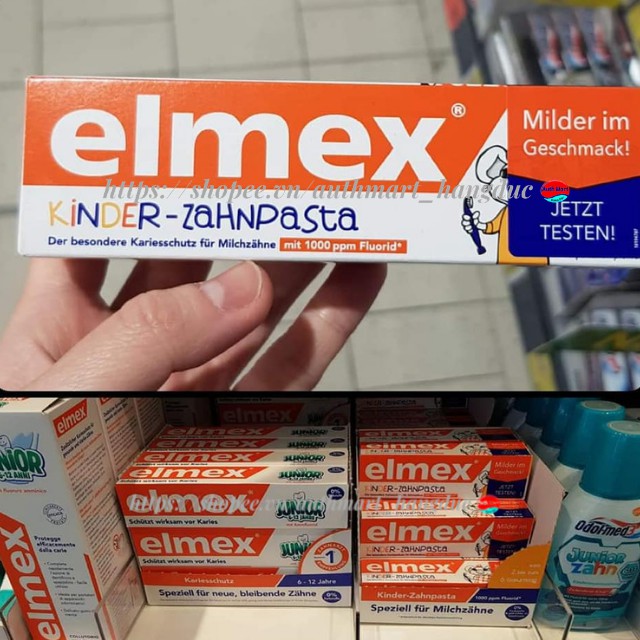 Kem đánh răng Elmex trẻ em 75ml Đức