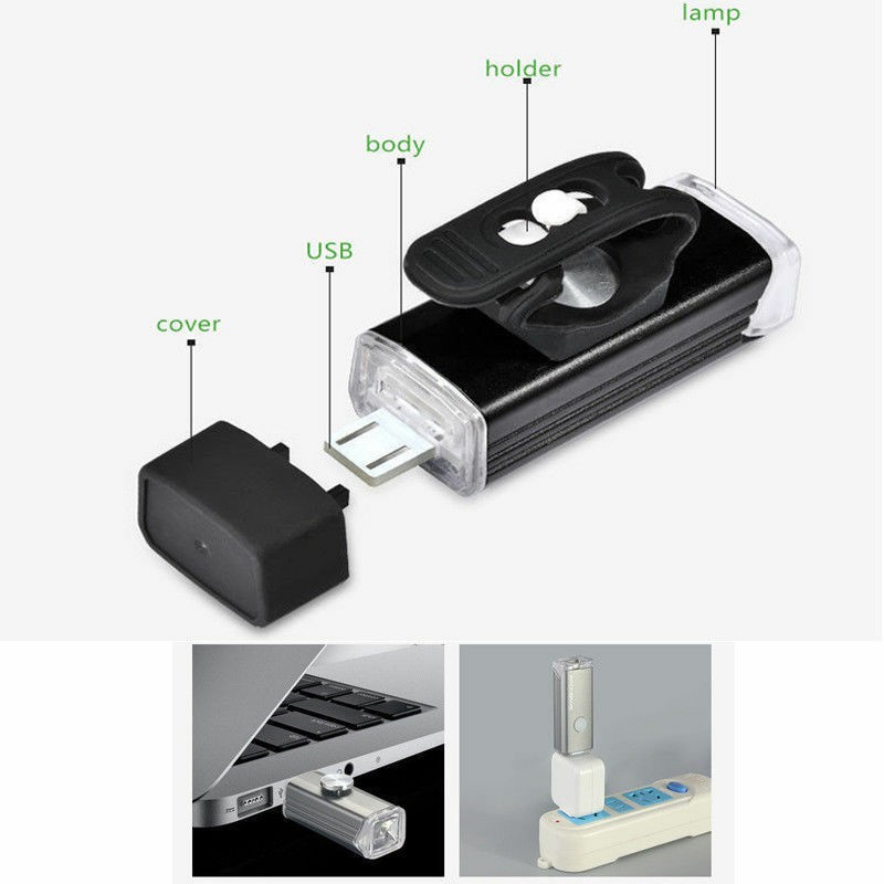 Đèn Pha Và Đèn Đuôi Xe ROCKBROS Dùng Gắn Cho Xe Đạp Chống Nước Có Cổng Sạc USB Tiện Dụng (Có Bán Lẻ)