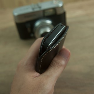 Bao Da Điện Thoại Mino Crafts Dùng Cho Nokia E72 Da Bò Thật Khâu Tay Thủ Công Màu Đen Lịch Lãm