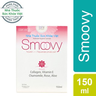 Smoovy - Dung dịch vệ sinh giúp nuôi dưỡng và trẻ hoá da vùng kín, Chai 150ml ✅