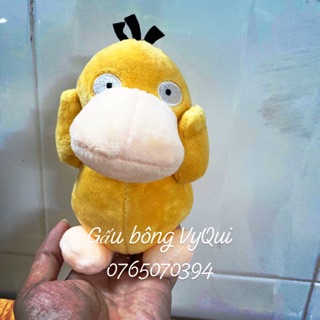Gấu bông vịt bối rối size móc khoá