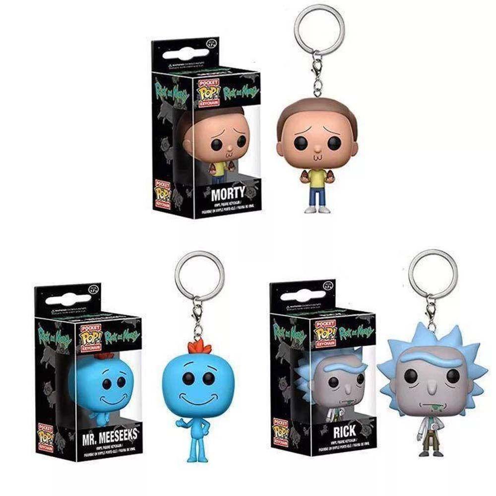 LANFY Móc Khóa Hình Nhân Vật Rick Và Morty Dễ Thương 5cm