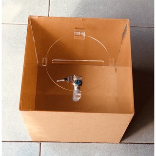 Thùng phiếu mica dày 2mm - KT: 30x30x30 (cm)