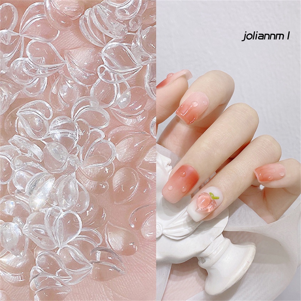 Bộ 25 Phụ Kiện Trang Trí Móng Tay Hình Trái Tim 3D Xinh Xắn