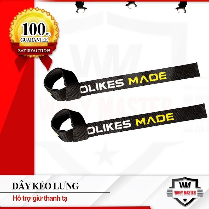 2 chiếc Dây kéo lưng có logo in nổi cực chất Phụ Kiện Gym Aolikes Dây kéo lưng trơn cao cấp (7637)